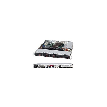 Supermicro SuperChassis 600W 1U Rackmount Server Chassis (Black), CSE-113MTQ-600CB CSE-113MTQ-600CB